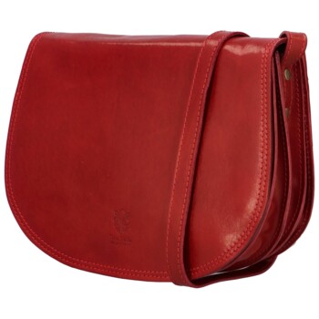 Dámska kožená crossbody červená - Delami Linda