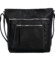 Dámska crossbody kabelka čierna - Paolo bags Saneka