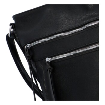 Dámska crossbody kabelka čierna - Paolo bags Saneka