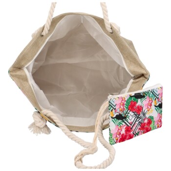 Plážová taška farebná - Delami Tucani