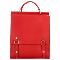 Dámsky kožený kabelko/batoh červený - Delami Vera Pelle Eroqvar