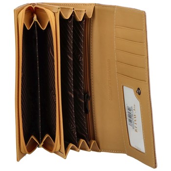 Dámska peňaženka kožená lakovaná zlatá - Cavaldi H201 2