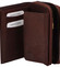 Dámska rozkladacia kožená peňaženka hnedá - Diviley M4200