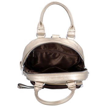 Originálny dámsky batôžtek kabelka bronzovo strieborný - Silvia Rosa Begamile
