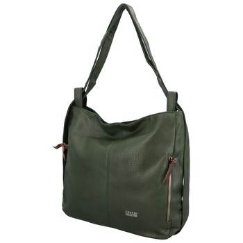 Dámska kabelka batoh tmavo zelená - Coveri Silviana