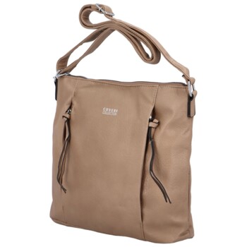 Dámska crossbody kabelka taupe - Coveri Beakty