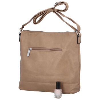 Dámska crossbody kabelka taupe - Coveri Beakty