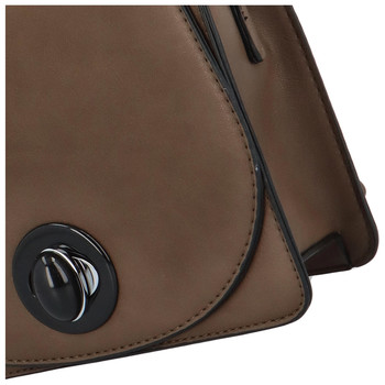 Moderná pevná dámska crossbody kabelka tmavá khaki - Silvia Rosa Stacey