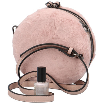 Dámska kožušinová kabelka ružová - Maria C Cheer