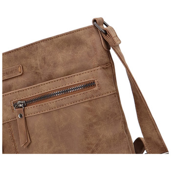 Dámska crossbody kabelka camel - Enrico Benetii Nymea