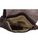 Dámsky kožený batôžtek kabelka tmavohnedý - ItalY Francesco
