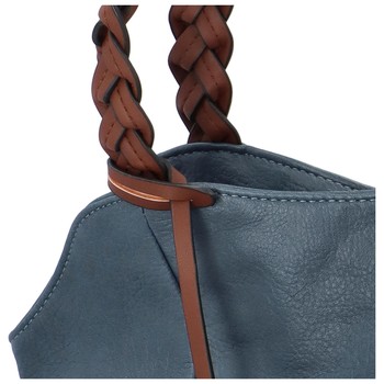 Veľká dámska kabelka cez plece modrá - Coveri Beklam