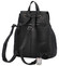 Luxusný dámsky kožený batoh čierny - Hexagona Doulinq