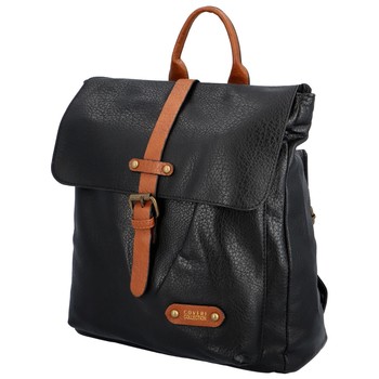 Moderný batoh kabelka čierny - Coveri Manules