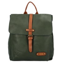 Moderný batoh kabelka tmavo zelený - Coveri Manules