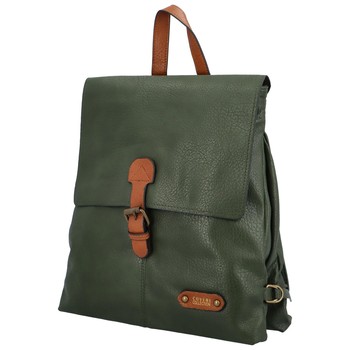 Mestský batoh kabelka tmavo zelený - Coveri Karlio