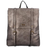 Moderný batoh kabelka tmavo strieborný - Coveri Luis