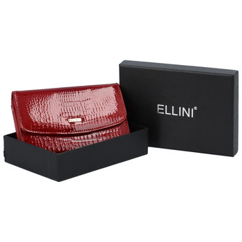 Dámska kožená peňaženka tmavočervená - Ellini CD64