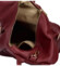 Dámsky kožený batoh kabelka tmavo vínový - Delami Norzeus