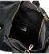 Dámsky kožený batoh kabelka čierny - Delami Norzeus