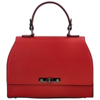 Dámska kožená kabelka do ruky tmavo červená - ItalY Yoselin