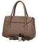 Dámska kožená kabelka taupe - Delami Gabriele