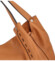 Dámska kožená kabelka cez rameno camel - ItalY Evelyn