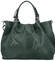 Originálna dámska kožená kabelka tmavo zelená - Delami Katrielina