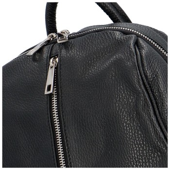 Dámsky kožený batoh čierny - Delami Filippo