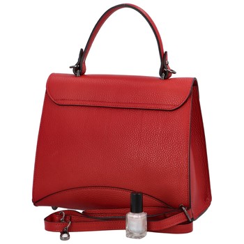 Dámska kožená kabelka do ruky červená - ItalY Sarah