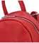 Malý dámsky kožený batôžtek malinovo červený - ItalY Crossan 2