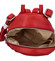 Malý dámsky kožený batôžtek malinovo červený - ItalY Crossan 2