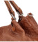 Dámska kožená kabelka svetlo hnedá - Delami Minestra
