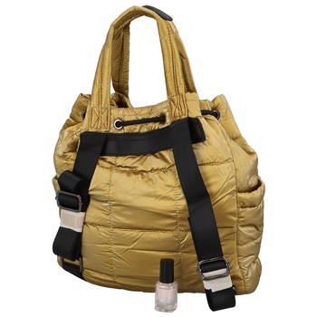 Dámska kabelka batoh zlatá - Coveri Belinia