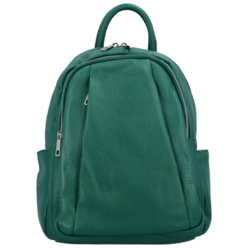 Dámsky kožený batôžtek zelený - Delami Cocoa