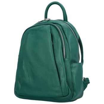 Dámsky kožený batôžtek zelený - Delami Cocoa