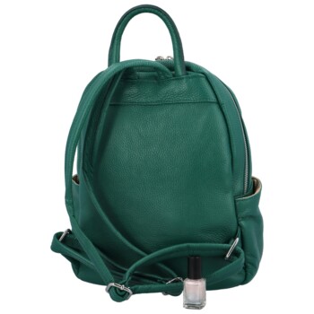 Dámsky kožený batôžtek zelený - Delami Cocoa