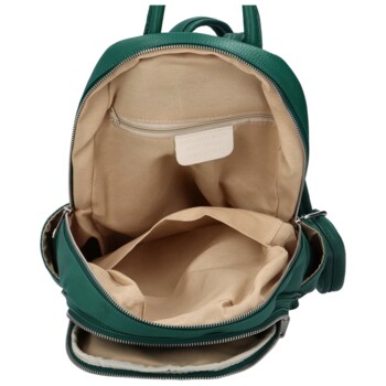 Dámsky kožený batôžtek zelený - Delami Cocoa