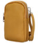 Dámske kožené crossbody púzdro tmavo žlté - Delami Valli