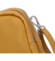 Dámske kožené crossbody púzdro tmavo žlté - Delami Valli