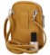 Dámske kožené crossbody púzdro tmavo žlté - Delami Valli