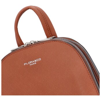 Dámsky moderný batôžtek hnedý - FLORA&CO Eliane