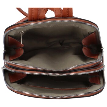 Dámsky moderný batôžtek hnedý - FLORA&CO Eliane