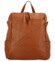 Dámsky kožený batoh svetlo hnedý - Delami Rossan