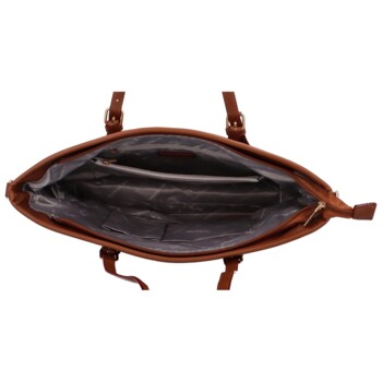 Dámska kabelka na rameno koňaková - Coveri Ofelia