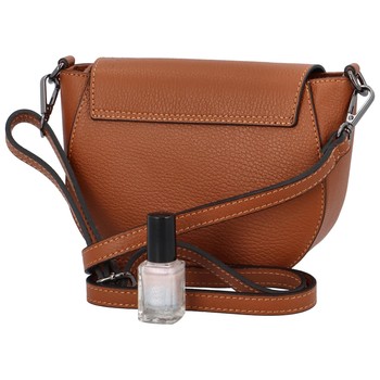 Dámska kožená crossbody kabelka svetlohnedá - ItalY Betteryela