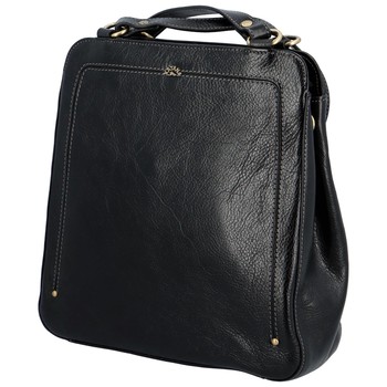 Dámsky kožený batoh kabelka čierny - Katana Nycolas