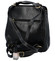 Dámsky kožený batoh kabelka čierny - Katana Nycolas