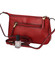 Dámska kožená elegantná kabelka tmavo červená - Katana Omnis