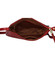 Dámska kožená elegantná kabelka tmavo červená - Katana Omnis
